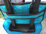 Blue TGA Athletic Handback Mounted on a Zuca Bag