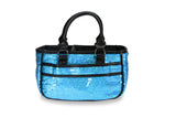 Ocean Blue Sequin TGA Athletic Handbag